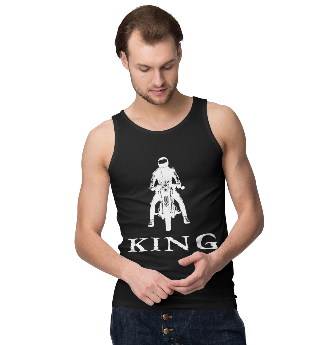 KING - Herren Tank-Top - NEGATIVE EDITION