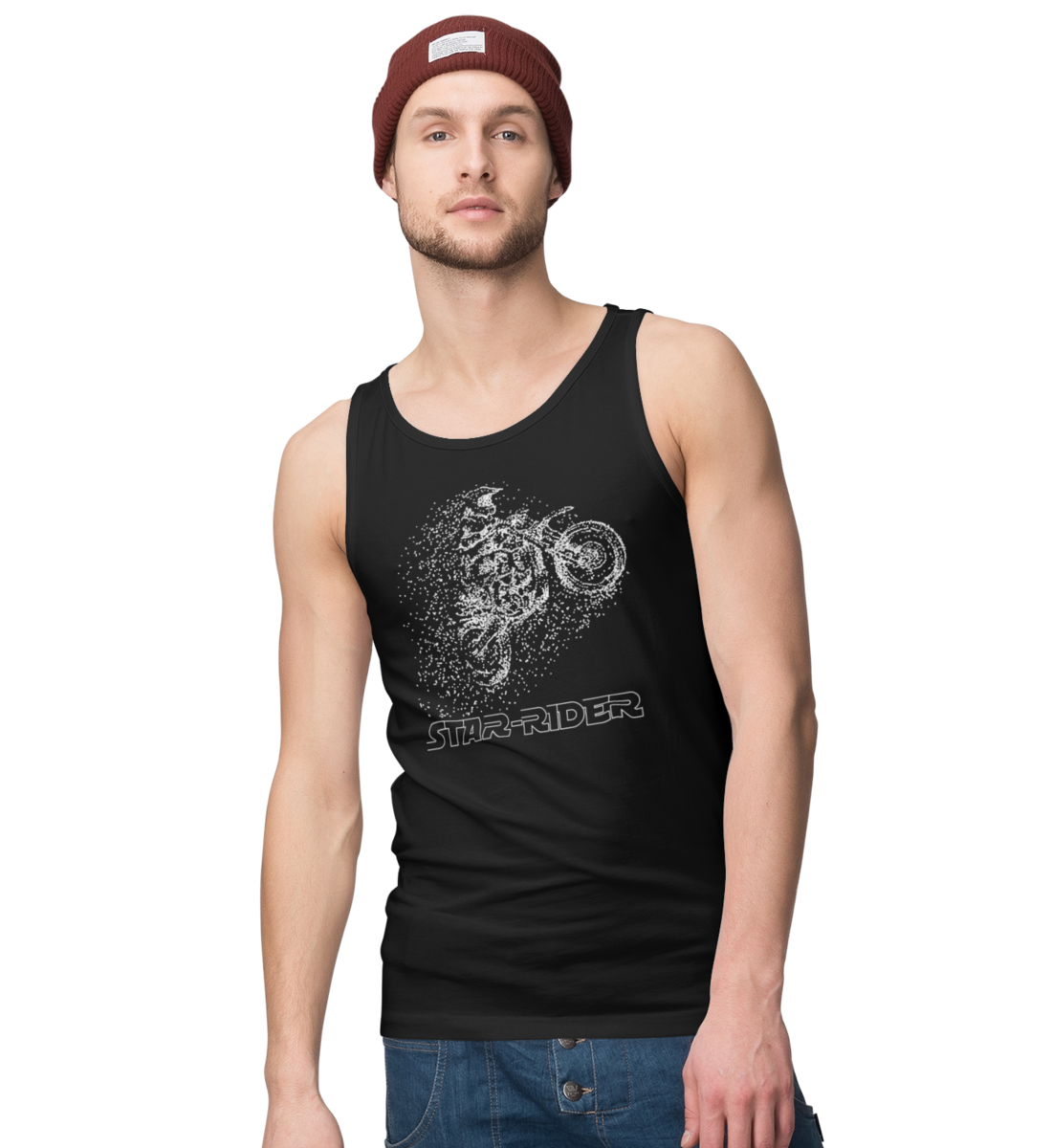 STAR-RIDER - Herren Tank-Top - NEGATIVE EDITION